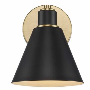 Trans Globe ForgeLume 1‎ - Light Dimmable Wall Sconce Light antique gold Black